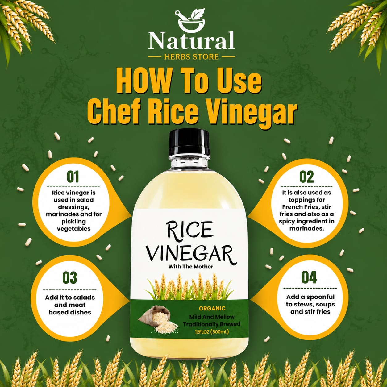 Rice Vinegar organic 500ml