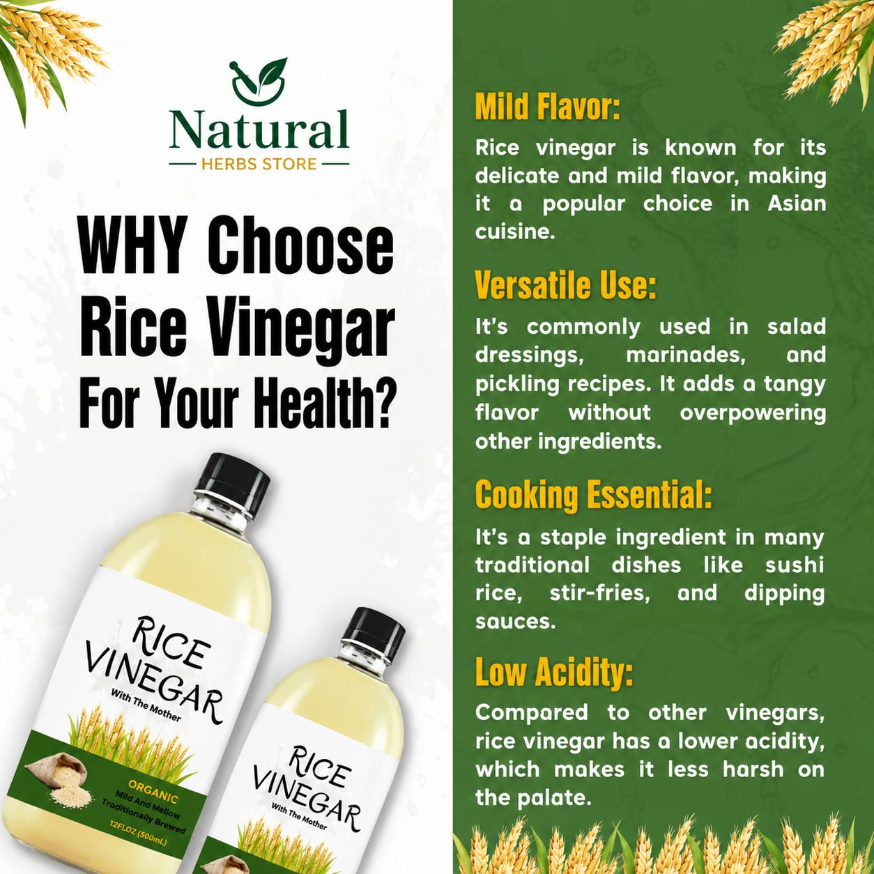 Rice Vinegar organic 500ml