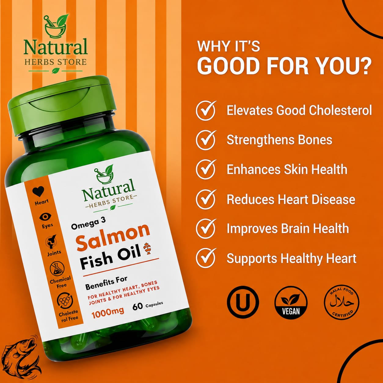Salmon fish oil (omega 3)